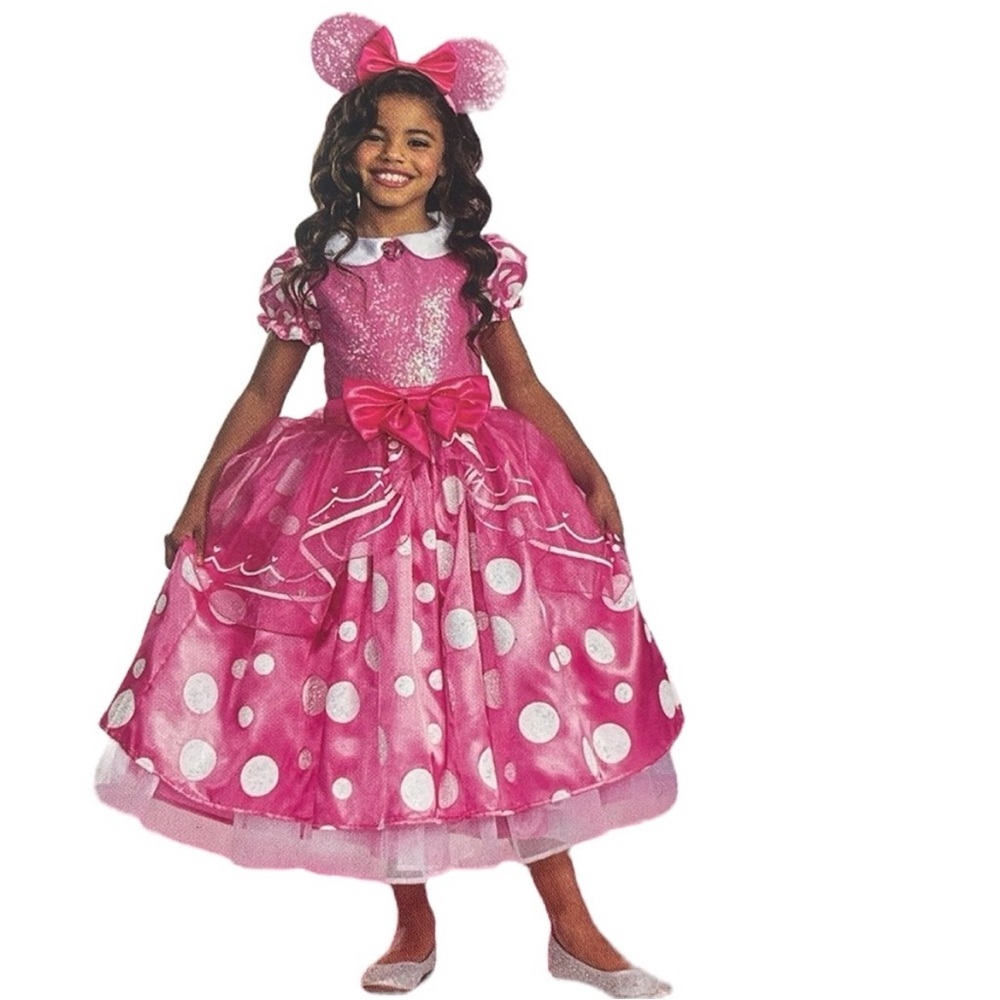 Disney - Minnie Mouse Pink Halloween Deluxe Girls’ Costume